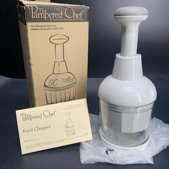 Vintage Pampered Chef Push Function Food Chopper 2585 Made In Germany - Picture 1 of 4